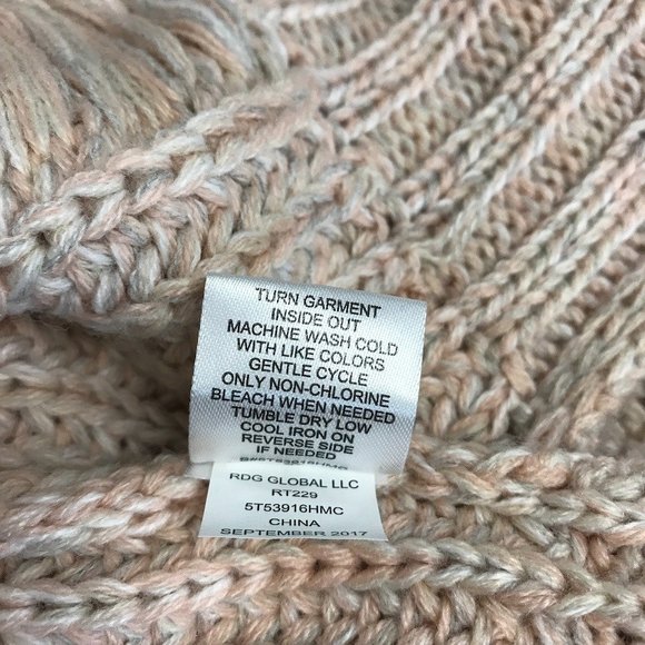 NWT ONEHART Womens Blush Pink Long Sleeve Sweater Size M - Picture 8 of 8